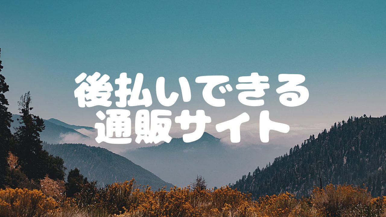 審査なしで後払いできる通販